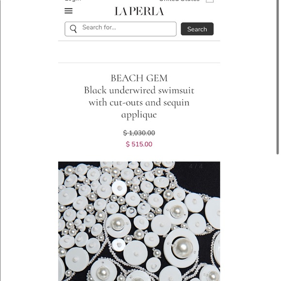 La Perla black underwired swimsuit